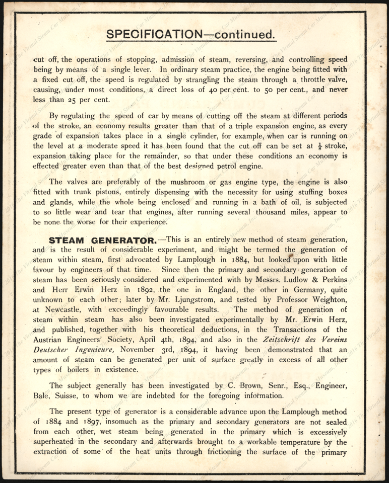 Albany Manufacturing Company, Ltd., London, 1903)Lamplough-Albany_steam_car, Trade Catalogue, P. 2