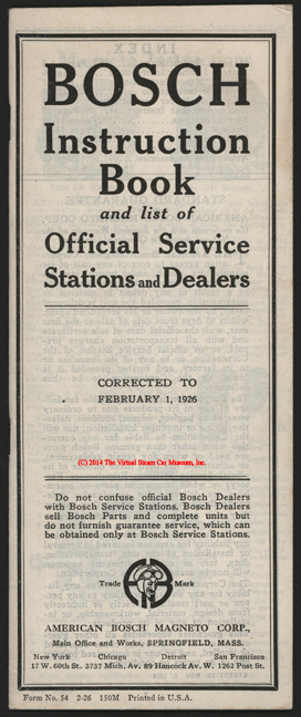 American Bosch Magneto Corp, February 1, 1926, Accessories Brochure, Snubbers