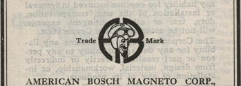 American Bosch Magneto Corporation, Fewbruary 1, 1926, Logo