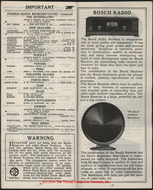 American Bosch Magneto Corporation, Radio, February 1, 1926, Brochure