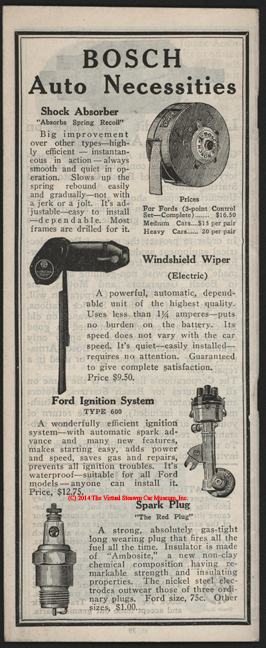 American Bosch Magneto Corporation, February 1, 1926, Snubbers and Windshield Wipers