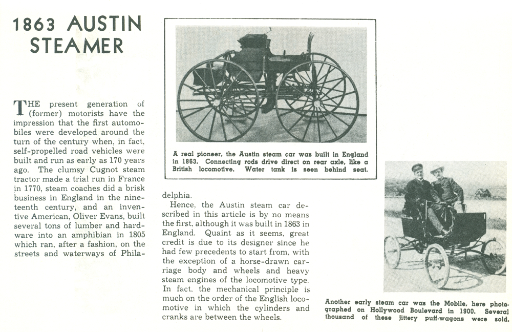 Austin Steamer 1863