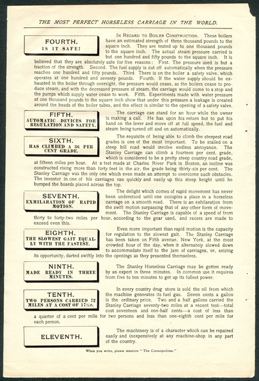 Automobile Company of America July 1899 Cosmopolitan ad 3