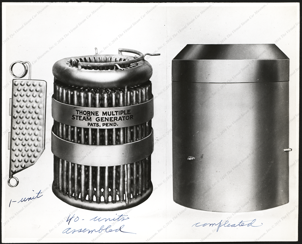 Thorne Multiple Steam Generator, 8x10  Glossy Photograph for Catalogue, Figures1 and 2