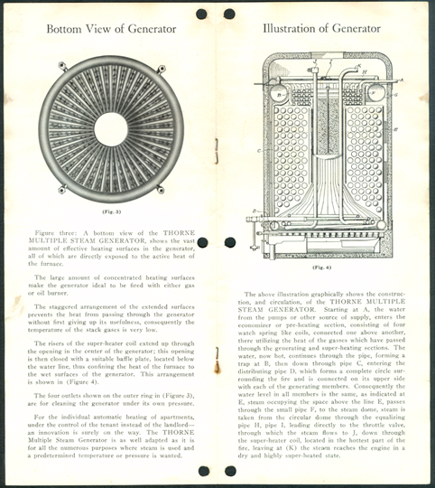 Automotive Steam Services, Thorne Steam Car Boiler