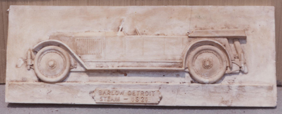 Plaster of Paris Cast of Barlow Steam Car, Barlow Steam Engineering Syndicate, 1921