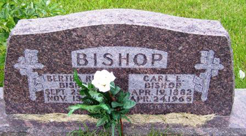 Carl E. Bishop Head Stone
