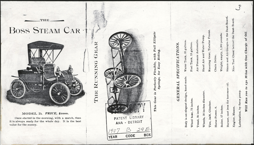 Boss Knitting Machine Works, Reading, PA, Trade Catalogue, April 10, 1907, Photocopy.  Conde Collection.