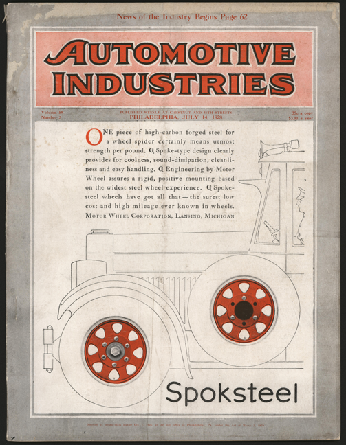 Brooks Steam Motors, Ltd., Automotive Industries July 18, 1928, Agathon Enduro Stainless, P. 53