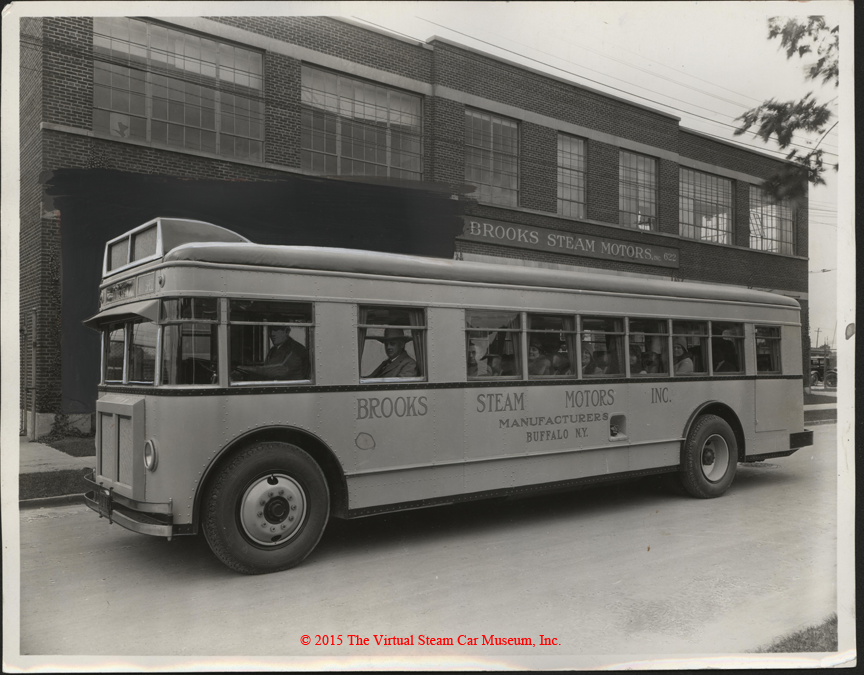 Brooks Steam Motors, Inc. Press Photograph, Steam Bus, October 30, 1930, Front