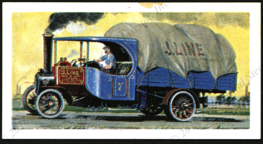 Clayton Steam Wagon premium card Front