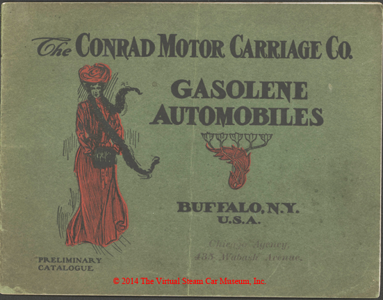 Conrad Motor Carriage Company, 1903 Catalogue Introducing Its Gasoline Cars