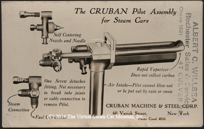 Cruban Machine & Steel Corporation, Pilot Postcard, December 23, 1922, Front