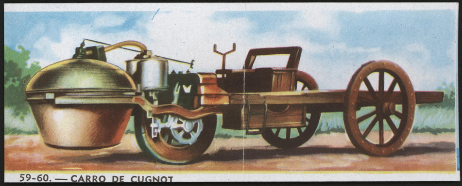 Cugnot Steam Carriage Bubble Gum Card 1770