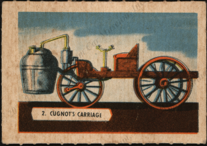 Cugnot Steam Carriage, Kellogg's Cereal Collector Card