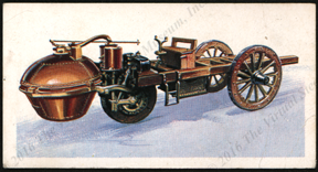 Cugnot Steam Wagon, Brooke Bond Tea Card, Front