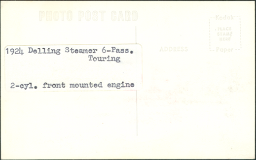 Delling Motors Company, 1924 - 1925, Six Passenger Phaeton