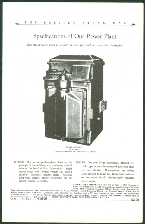 Delling Motors Company booklet assembled by Floyd Clymer p. 3