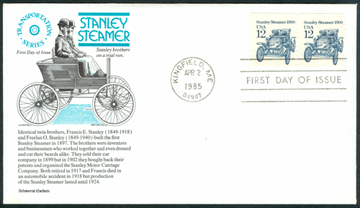 12centstanleysteamcar First Day Cover