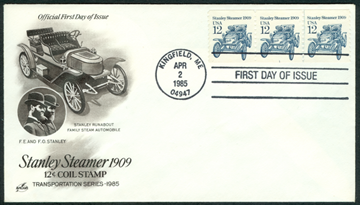 12centstanleysteamcar First Day Cover