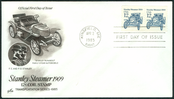 12centstanleysteamcar First Day Cover