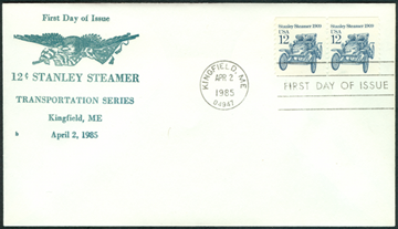 12centstanleysteamcar First Day Cover