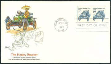 12centstanleysteamcar First Day Cover