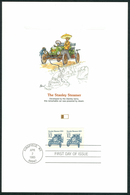 12centstanleysteamcar First Day Cover