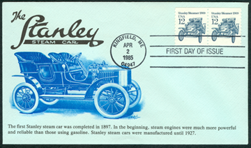 12centstanleysteamcar First Day Cover