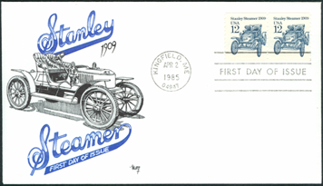 12centstanleysteamcar First Day Cover