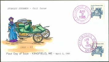 12centstanleysteamcar First Day Cover