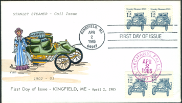 12centstanleysteamcar First Day Cover