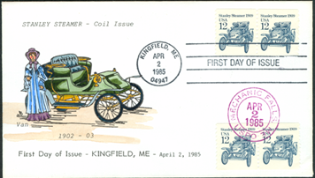 12centstanleysteamcar First Day Cover