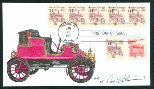 4 Cent Dudgeon Steam Wagon Stamp