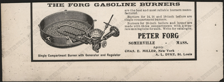 Peter Forg Manufacturing Company, February 1905, Cycle and Automobile Trade Journal, p. 236, Conde Collection.