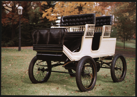 Foster-Artzberger Steam Carriage, Frick Art & History Center, Postcard Front