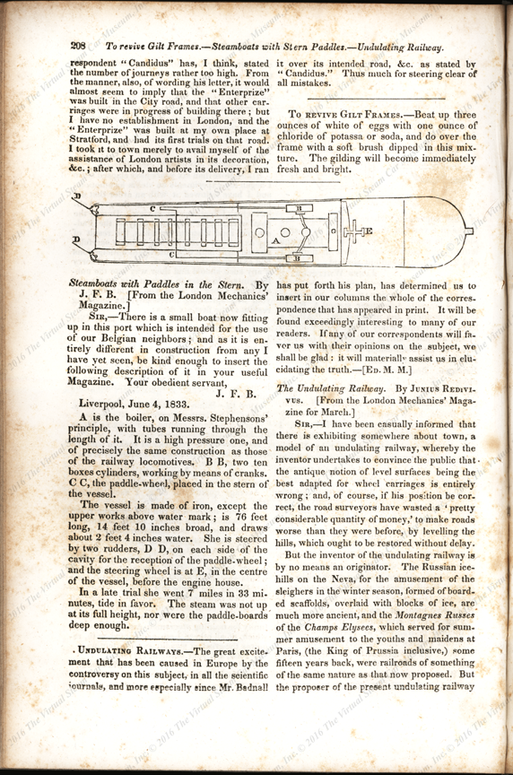 Mr. Hancock's Steam Omnibus, London Mechanics' Magazine, p. 2078