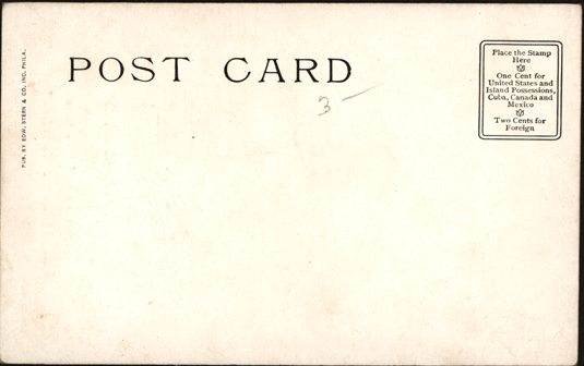 The Automobile  Fiend, 1905 Postcard Comic, Reverse