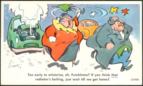 Prestone Antifreeze Steam Car Card