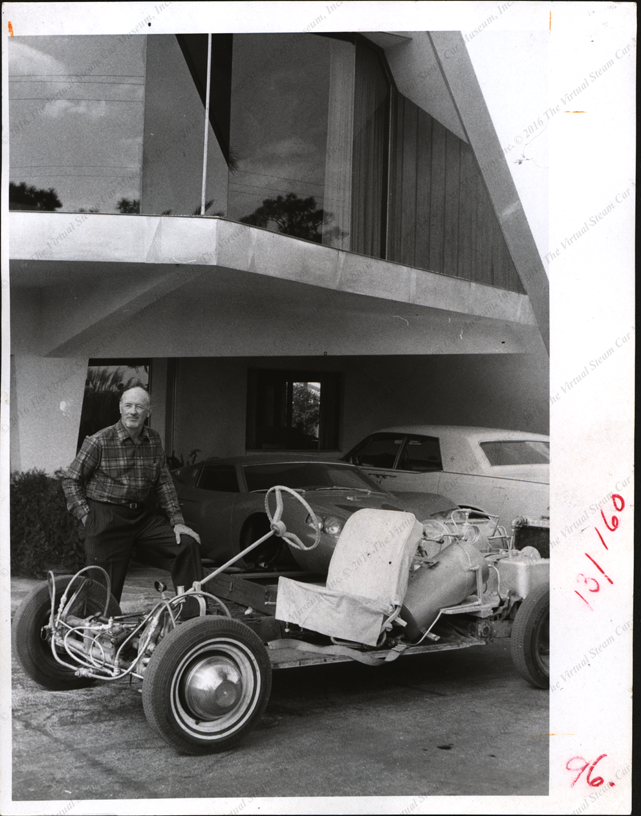 Robert Hyde Steam Car, 1971, Press Photograph, Front