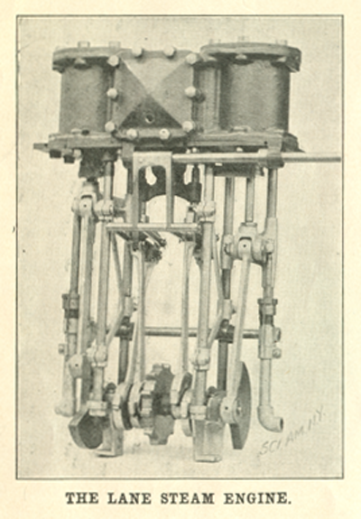 Lane Motor Carriage Company, Scientific American, March 1, 1902, p. 138a  Engine Illustration