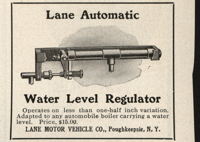 Lane Motor Vehicle Company magazine advertisement, January 16, 1907, The Horseless Age, Vol. 19, No. 3, p. ix.