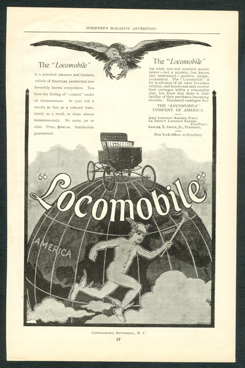 Locomobile Company of America 1899 advertisement