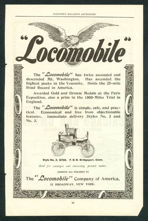 Locomobile Advetisement 1900