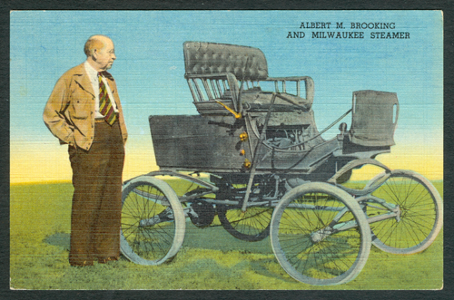Milwaukee Automobile Company, Albert M. Brooking, Postcard, Front