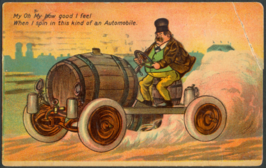 Milwaukee Steamer Comic Postcard