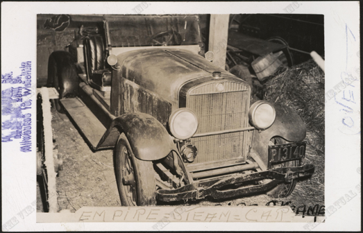American Steam Automobile Company, Empire Steam Car, G. W. Nichols Collection, Harry McGee Postcard, Front