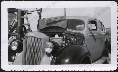 1939 Packard Steam Car, Bughley Tractor Service, Beach, ND, Photograph, C. W. Nichols Collection, H. W. McGee Photograph