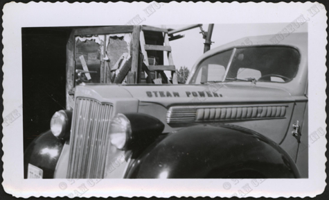 1939 Packard Steam Car, Bughley Tractor Service, Beach, ND, Photograph, C. W. Nichols Collection, H. W. McGee Photograph