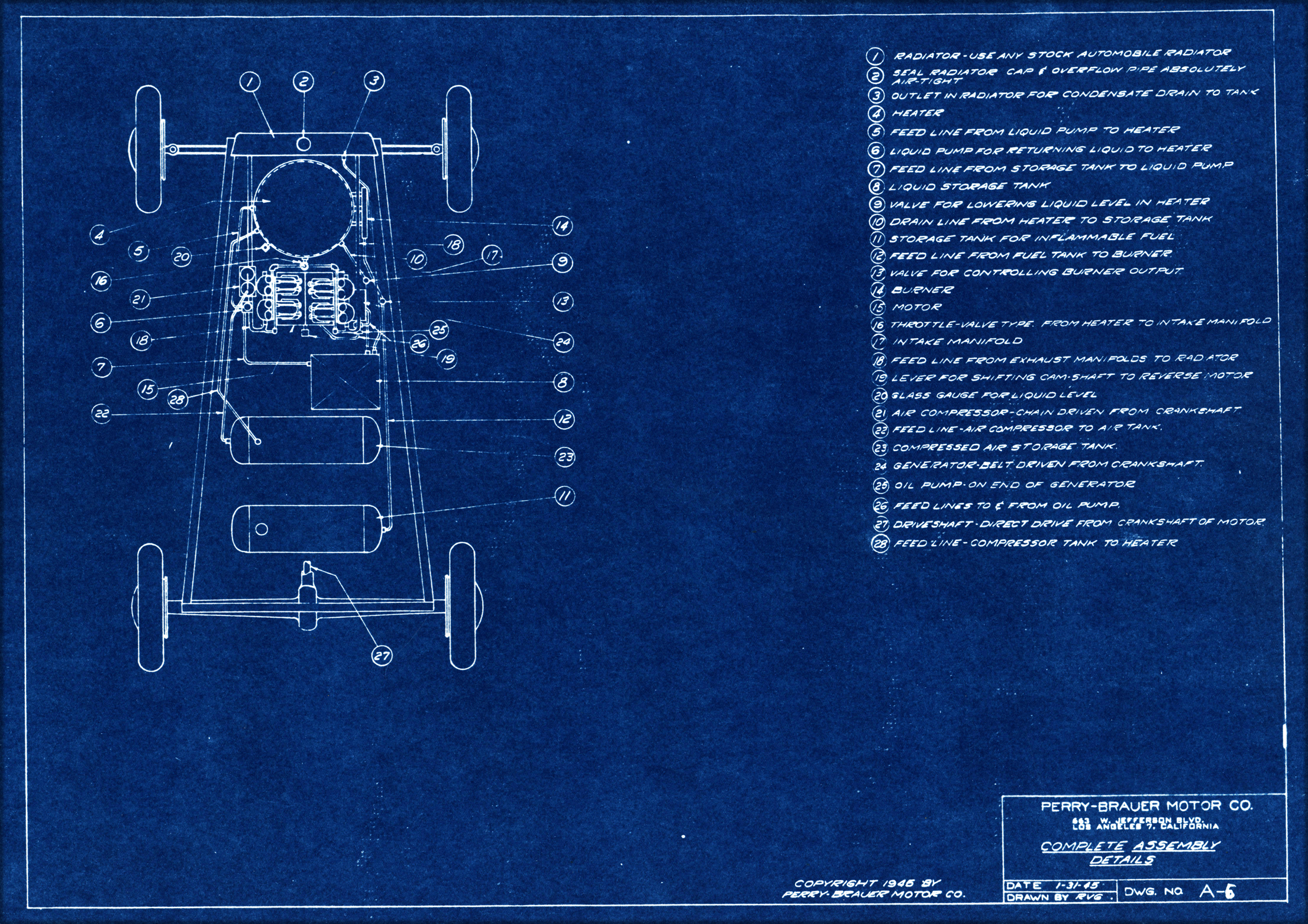 Perry Brauer Motor Company Drawings